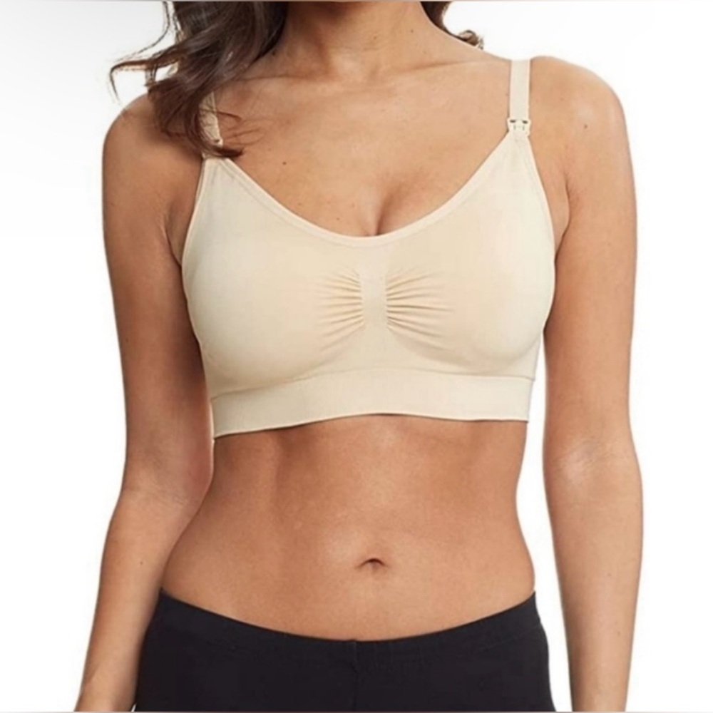 Hofish Women's Seamless Padded Nursing Maternity Bra Size‎ L